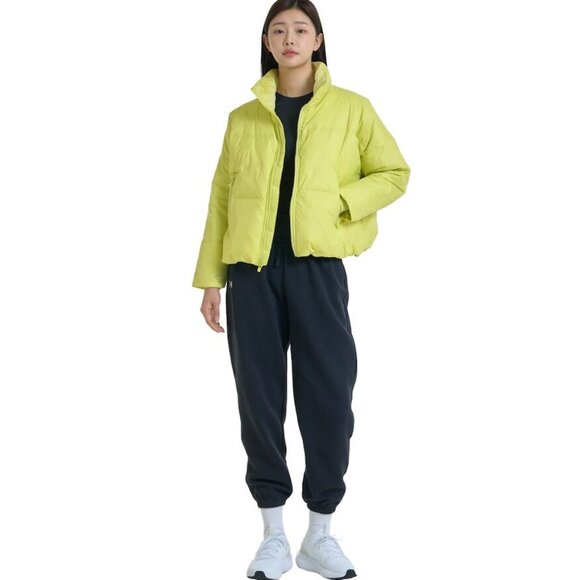 New Women's Under Armour coldgear Infrared Down Puffer Jacket Size M Lime $290 - Picture 4 of 4
